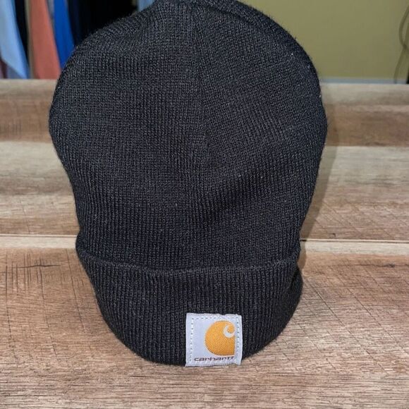 Carhartt Unisex Youth Acrylic Knit Winter Beanie Watch Hat Black - Picture 3 of 4